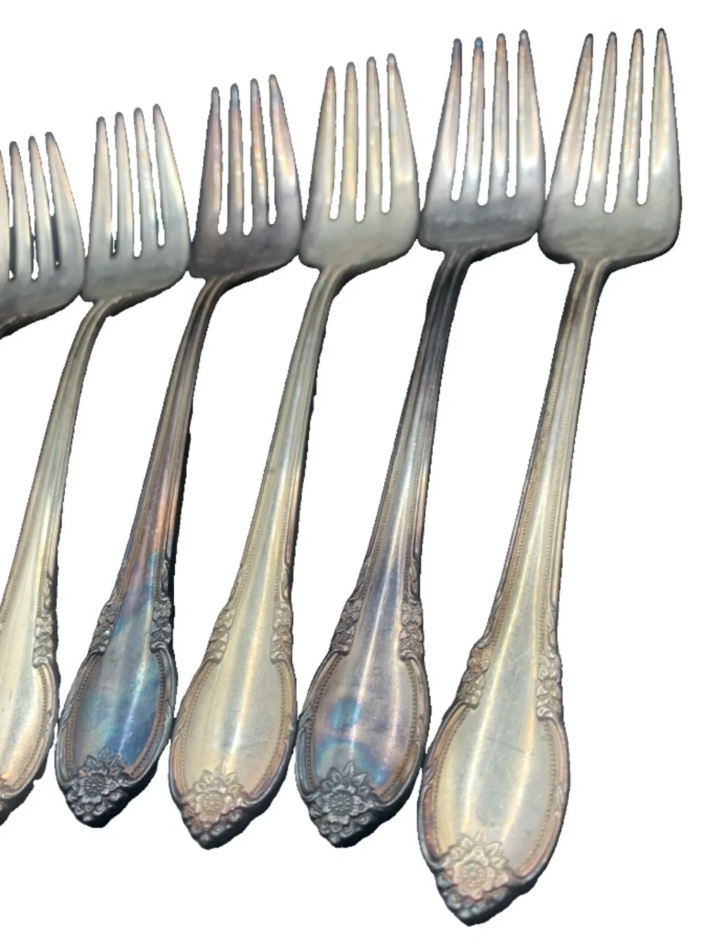 Vintage Rogers Bros 1847 IS Remembrance Pattern Lot of 8 Salad Forks